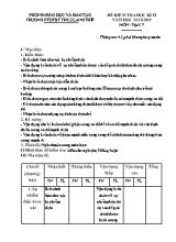 Đề kiểm tra học kỳ II môn Vật lý Lớp 7 - Năm học 2018-2019 - Trường PTDTBT THCS Lang Thíp (Có đáp án)